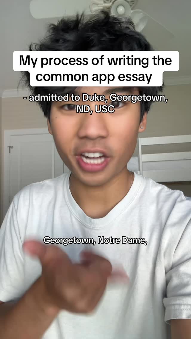 My Biggest Common App Essay Tips
